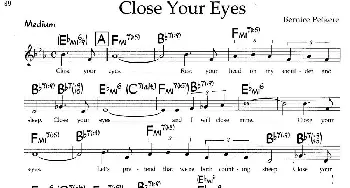 Close Your Eyes_外国歌谱_词曲: