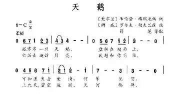 天鹅_外国歌谱_词曲:布伦登·格瑞厄姆[爱尔兰] 罗尔夫·勒夫兰德[挪威]