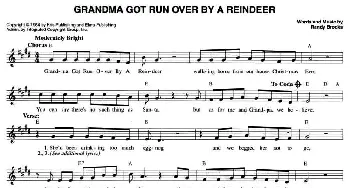 GRANDMA GOT RUN OVER BY A REINDEER_外国歌谱_词曲: