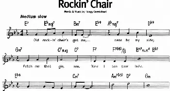 蓝调音乐：Rockin' Chair_外国歌谱_词曲: