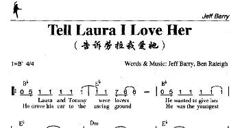 Tell Laura I Love Her_外国歌谱_词曲: