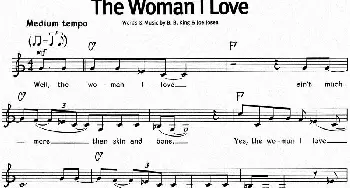 蓝调音乐：The Woman I Love_外国歌谱_词曲: