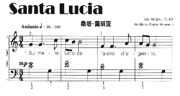 Santa Lucia(意大利)_外国歌谱_词曲:
