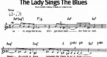 蓝调音乐：The Lady Sings The Blues_外国歌谱_词曲: