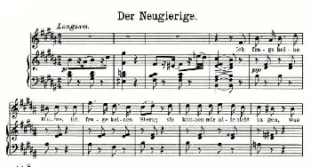 Der Neugierige_外国歌谱_词曲: