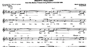 HAPPY HOLIDAY_外国歌谱_词曲: