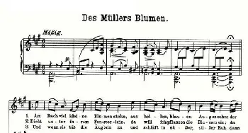 Des Mullers blumen_外国歌谱_词曲: