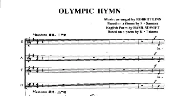 OLYMPIC HYMN_外国歌谱_词曲: