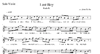 Lost Boy_外国歌谱_词曲: