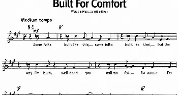 蓝调音乐：Built For Comfort_外国歌谱_词曲: