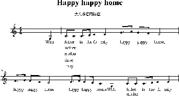 Happy happy home_外国歌谱_词曲: