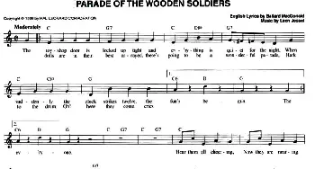 PARADE OF THE WOODEN SOLDIERS_外国歌谱_词曲: