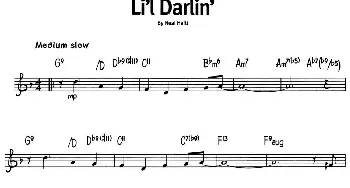 蓝调音乐：Li'l Darlin'_外国歌谱_词曲: