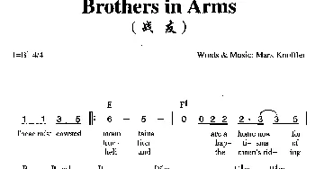 Brothers in Arms(英国)_外国歌谱_词曲:
