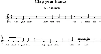 Clap your hands_外国歌谱_词曲: