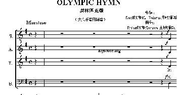 OLYMPIC HYMN_外国歌谱_词曲: