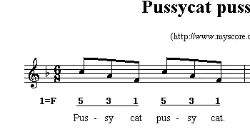 Pussycat pussycat_外国歌谱_词曲: