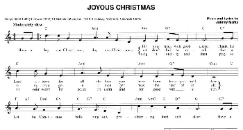 JOYOUS CHRISTMAS_外国歌谱_词曲: