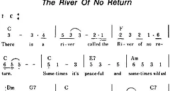 The River Of No Return(美国)_外国歌谱_词曲: