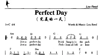 Perfect Day_外国歌谱_词曲: