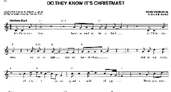 THE ULTIMATE CHRISTMAS FAKE BOOK：46.DO THEY KNOW IT'S CHRISTMAS？_外国歌谱_词曲: