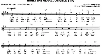 HARK！THE HERALD ANGELS SING_外国歌谱_词曲: