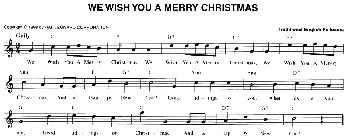 WE WISH YOU MERRY CHRISTMAS_外国歌谱_词曲: