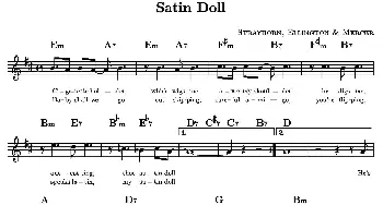 Satin Doll_外国歌谱_词曲: