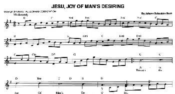 JESU,JOY OF MAN'S DESIRING_外国歌谱_词曲: