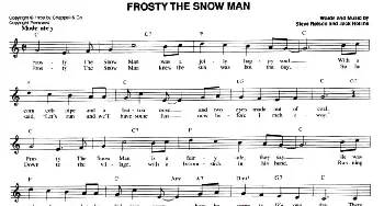 FROSTY THE SNOW MAN_外国歌谱_词曲: