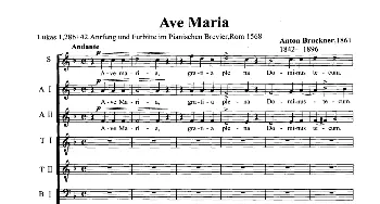 Ave Maria_外国歌谱_词曲: