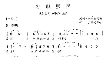 为谁憔悴(美国)_外国歌谱_词曲:威利.内尔森 威利.内尔森