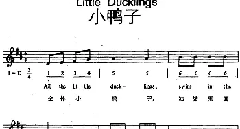 Little Ducklings _外国歌谱_词曲: