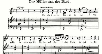 Der Muller und der Bach_外国歌谱_词曲: