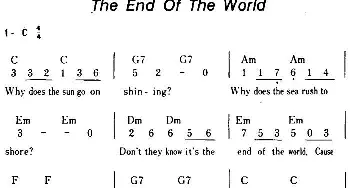 The End Of The World(美国)_外国歌谱_词曲: