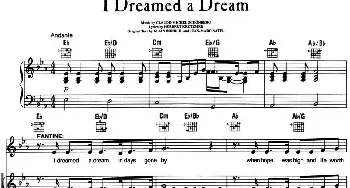 I Dreamed a Dream _外国歌谱_词曲: