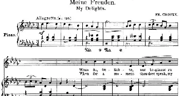 Chopin-17 Polish Songs Op.74，No.12_外国歌谱_词曲: 弗雷德里克·弗朗索瓦·肖邦