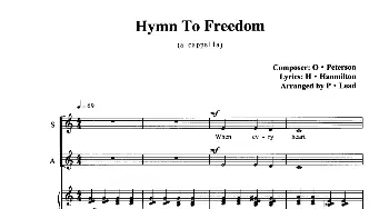 Hymn To Freedom_外国歌谱_词曲: