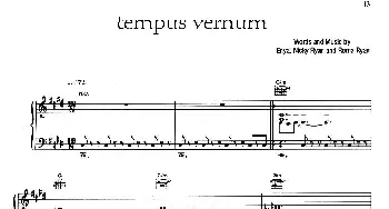 TEMPUS VERNUM _外国歌谱_词曲: