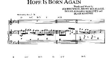Hope Is Born Again_外国歌谱_词曲: Jim Brickman （金布来克曼）
