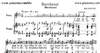 宴会 Bacchanal_外国歌谱_词曲: 弗雷德里克·肖邦（Frederic Chopin）