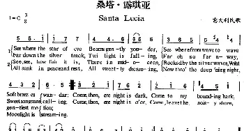 Santa Lucia_外国歌谱_词曲: