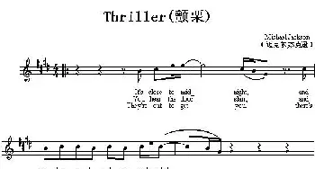 Thriller(美国)_外国歌谱_词曲: