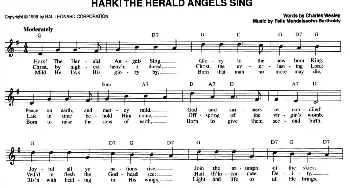 HARK! THE HERALD ANGELS SING_外国歌谱_词曲: