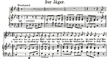 Der Jager_外国歌谱_词曲: