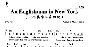 An Englishman in New York_外国歌谱_词曲: