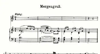 Morgengrub_外国歌谱_词曲: