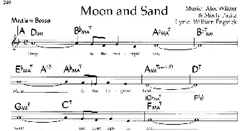 Moon and Sand_外国歌谱_词曲: