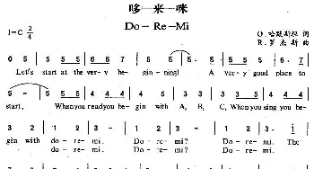 Do-Re-Mi(美国)_外国歌谱_词曲: