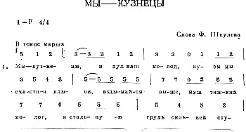 МЫКУЗНЕЦЫ_外国歌谱_词曲: